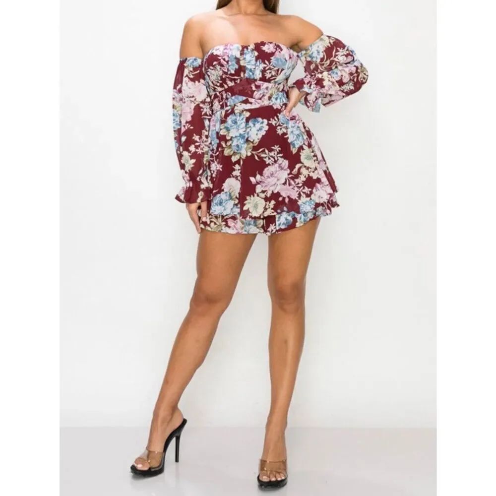 Floral Romper - Picture 3 of 12